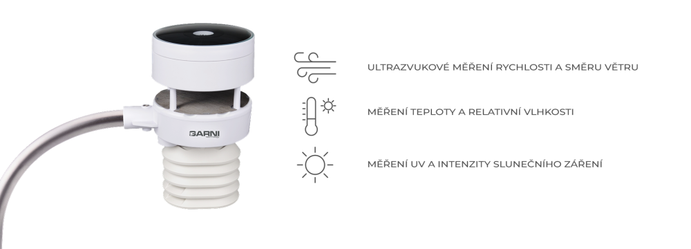 Ultrazvukový anemometr GARNI 3055 Arcus